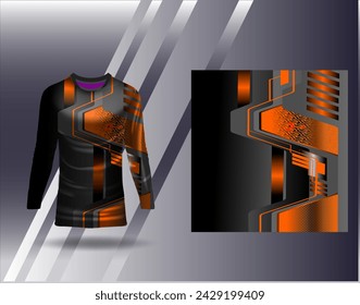 Sports jersey and tshirt template sports design for football racing gaming jersey vector