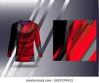 Sports jersey and tshirt template sports design for football racing gaming jersey vector