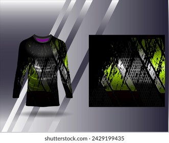 Sports jersey and tshirt template sports design for football racing gaming jersey vector