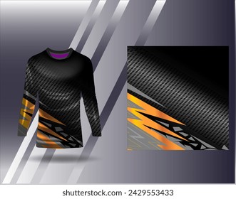 Sports jersey and tshirt template sports design for football racing gaming jersey vector
