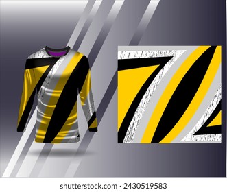Sports jersey and tshirt template sports design for football racing gaming jersey vector