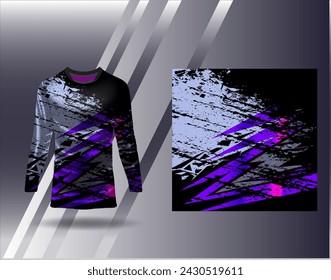 Sports jersey and tshirt template sports design for football racing gaming jersey vector