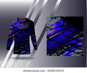 Sports jersey and tshirt template sports design for football racing gaming jersey vector