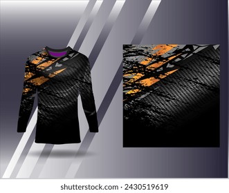 Sports jersey and tshirt template sports design for football racing gaming jersey vector