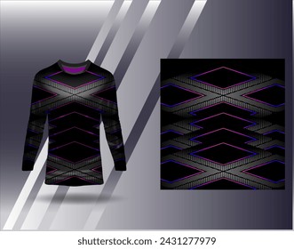 Sports jersey and tshirt template sports design for football racing gaming jersey vector