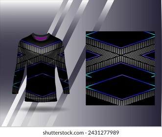 Sports jersey and tshirt template sports design for football racing gaming jersey vector