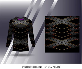 Sports jersey and tshirt template sports design for football racing gaming jersey vector