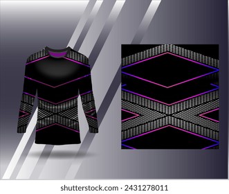 Sports jersey and tshirt template sports design for football racing gaming jersey vector