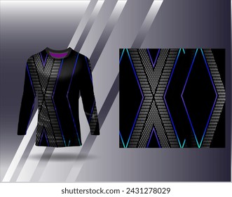 Sports jersey and tshirt template sports design for football racing gaming jersey vector