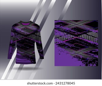 Sports jersey and tshirt template sports design for football racing gaming jersey vector