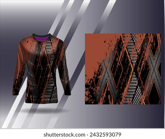 Sports jersey and tshirt template sports design for football racing gaming jersey vector