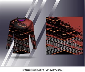 Sports jersey and tshirt template sports design for football racing gaming jersey vector