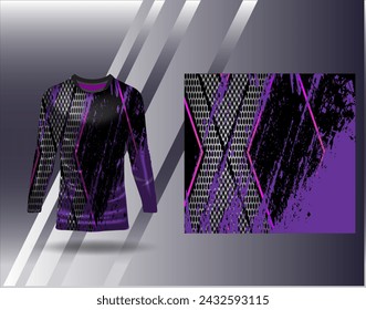 Sports jersey and tshirt template sports design for football racing gaming jersey vector