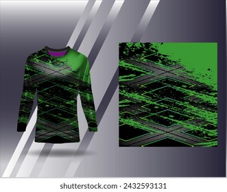 Sports jersey and tshirt template sports design for football racing gaming jersey vector