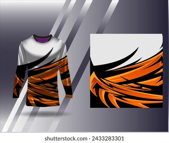 Sports jersey and tshirt template sports design for football racing gaming jersey vector