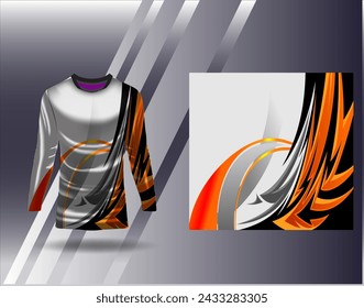 Sports jersey and tshirt template sports design for football racing gaming jersey vector