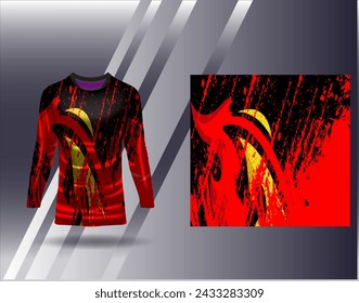 Sports jersey and tshirt template sports design for football racing gaming jersey vector