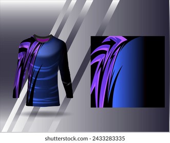 Sports jersey and tshirt template sports design for football racing gaming jersey vector