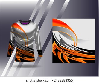 Sports jersey and tshirt template sports design for football racing gaming jersey vector