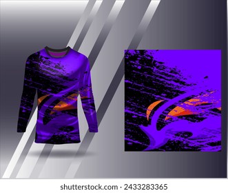 Sports jersey and tshirt template sports design for football racing gaming jersey vector