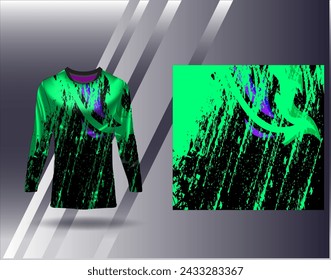 Sports jersey and tshirt template sports design for football racing gaming jersey vector