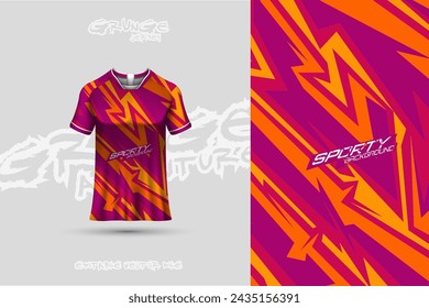 Sports jersey and t-shirt template sports jersey design vector. Sports design for football, racing, gaming jersey. Vector.