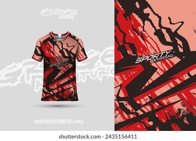 Sports jersey and t-shirt template sports jersey design vector. Sports design for football, racing, gaming jersey. Vector.