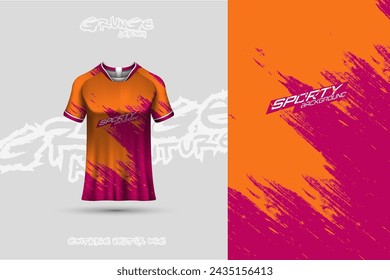Sports jersey and t-shirt template sports jersey design vector. Sports design for football, racing, gaming jersey. Vector.