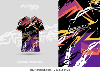 Sports jersey and t-shirt template sports jersey design vector. Sports design for football, racing, gaming jersey. Vector.