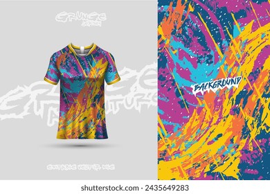 Sports jersey and t-shirt template sports jersey design vector. Sports design for football, racing, gaming jersey. Vector.