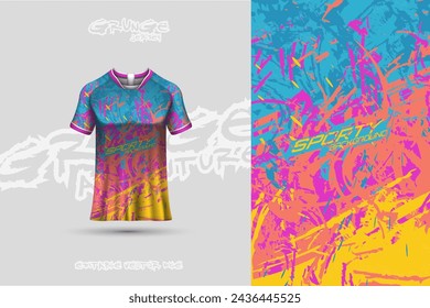 Sports jersey and t-shirt template sports jersey design vector. Sports design for football, racing, gaming jersey. Vector.