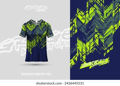 Sports jersey and t-shirt template sports jersey design vector. Sports design for football, racing, gaming jersey. Vector.