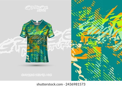 Sports jersey and t-shirt template sports jersey design vector. Sports design for football, racing, gaming jersey. Vector.