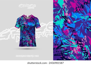 Sports jersey and t-shirt template sports jersey design vector. Sports design for football, racing, gaming jersey. Vector.