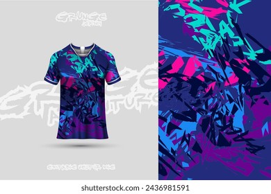 Sports jersey and t-shirt template sports jersey design vector. Sports design for football, racing, gaming jersey. Vector.