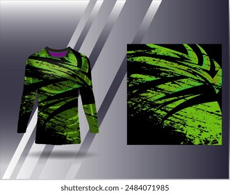 Sports jersey and tshirt template sports design for football racing gaming jersey vector