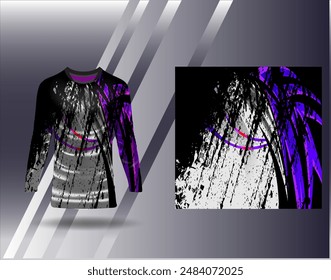 Sports jersey and tshirt template sports design for football racing gaming jersey vector