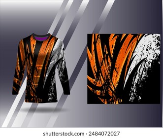 Sports jersey and tshirt template sports design for football racing gaming jersey vector