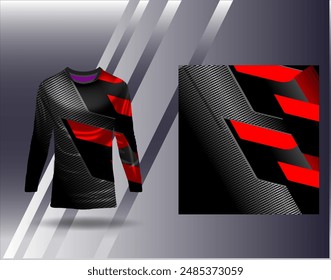 Sports jersey and tshirt template sports design for football racing gaming jersey vector