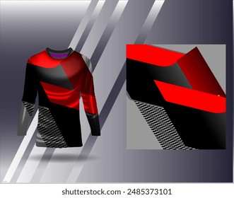 Sports jersey and tshirt template sports design for football racing gaming jersey vector