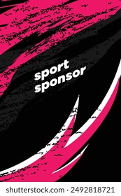 Sports jersey and tshirt template Sports design for football racing gaming jersey Vector EPS 10