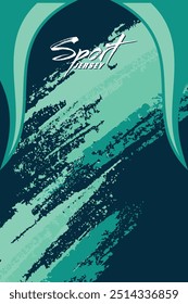 Sports jersey and t-shirt template. Sports design for football, racing, gaming jersey Vector EPS 10