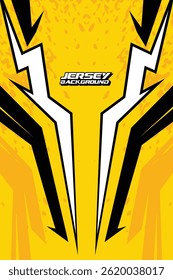 Sports jersey and t-shirt template sports jersey design vector. Sports design for football, racing, gaming jersey. in yellow color combination Vector EPS 10