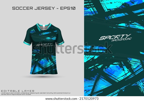 Sports jersey and t-shirt template sports\
jersey design vector mockup. Sports design for football, racing,\
gaming jersey.\
Vector.	