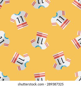 Sports jerseys flat icon,eps10 seamless pattern background