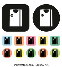 Sports jerseys icon. Sport Shirt icon. Sport Wear icon. Vector