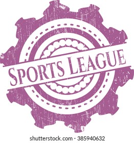 Sports League with rubber seal texture