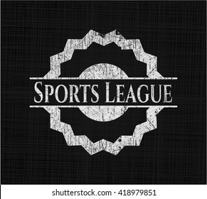 Sports League written on a blackboard