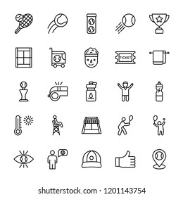 Sports Line Vector Icons 