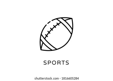 Sports Linear icon in vector. Logotype